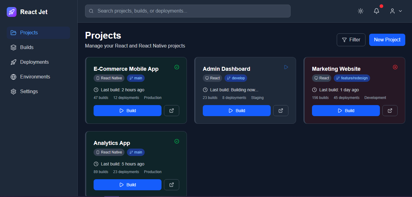 React Jet